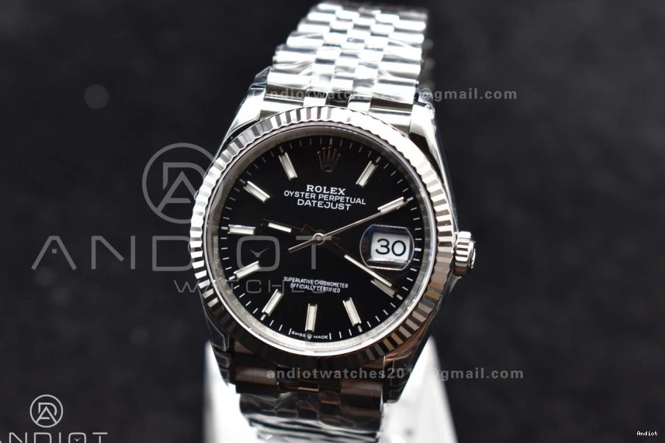 126234 Steel 1:1 SS VS3235 VSF 36 Black DateJust Best Stick on Edition 904L Dial Bracelet Jubilee 0701